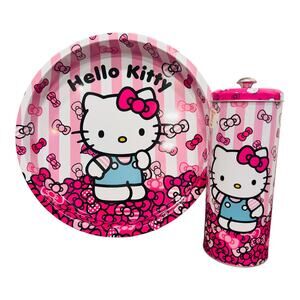 New Hello Kitty Straw and Tray Set